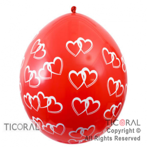 PI�ATA S R36 INF FASHION DOS CORAZONES ROJO x 1
